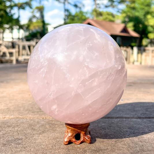 Large Rose Quartz Sphere