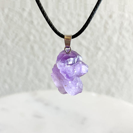 Mini Amethyst Cluster Necklace