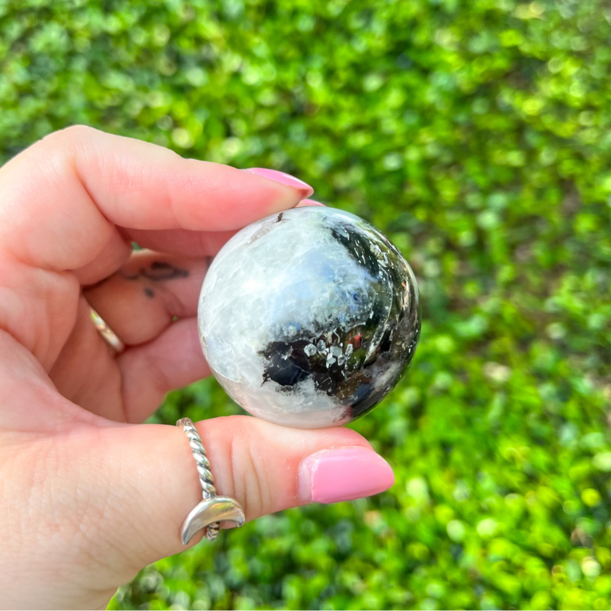 Rainbow Moonstone Sphere - C