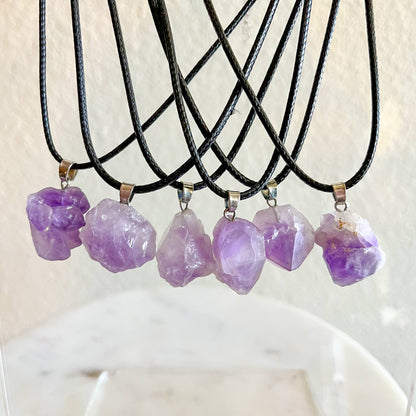 Mini Amethyst Cluster Necklace