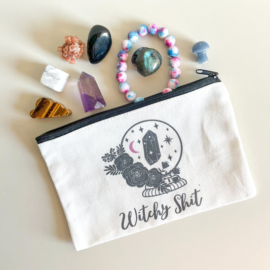 Canvas Pouch + Mystery Crystal Bundle