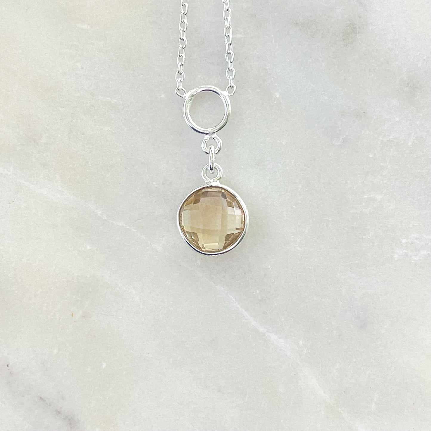 Faceted Citrine Necklace