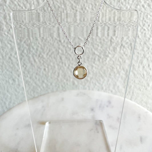 Faceted Citrine Necklace