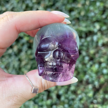 Watermelon Fluorite Skull