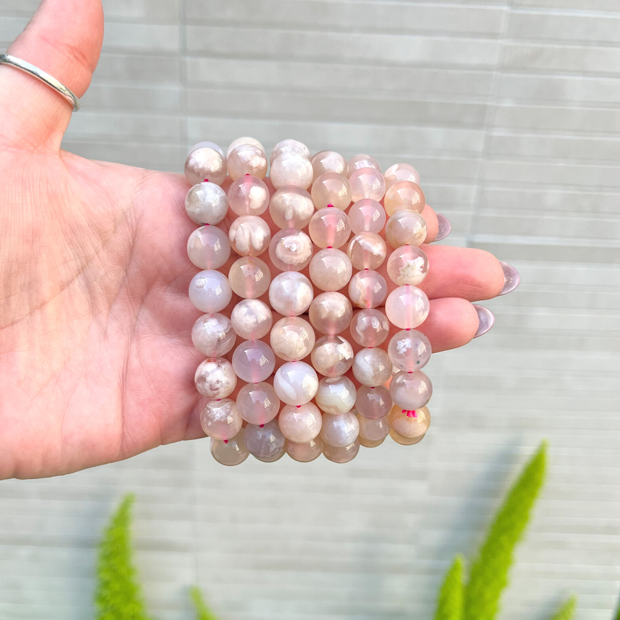 Flower Agate Bracelet