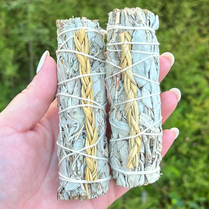 Sweet Grass + White Sage Bundle